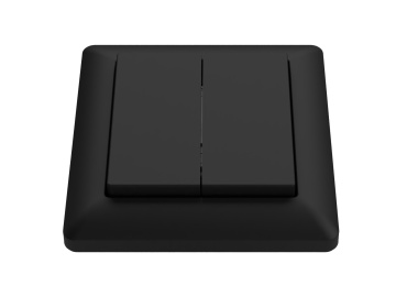 Intrerupator Standard 55 PushPower, 4 cai, negru, Siro