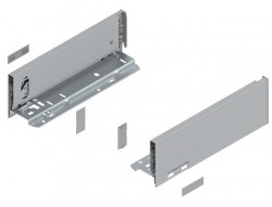 LEGRABOX Pure - Laterala M sertar 450mm argintiu polar 770M4502S set Blum