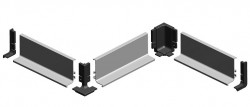 Maner Gola L orizontal superior aluminiu anodizat Opes