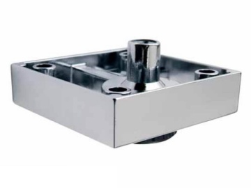 Picior mobila 206, 16mm finisaj gri aluminiu - Img 1