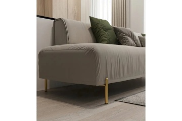 Picior mobilier, canapele RONDA H150, 180mm, finisaj auriu - Img 2