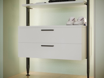 Picior prindere circular profil pe podea/tavan sistem modular dressing Zero - Img 3