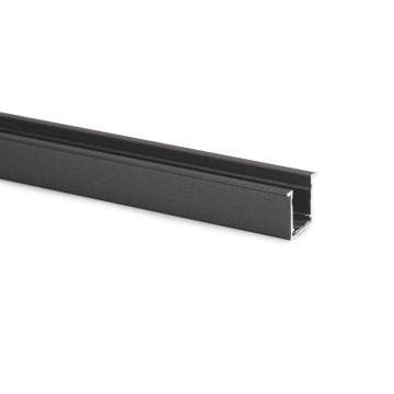 Profil aluminiu electrificat Diwo pentru LED 24V CC 2.9m finisaj negru mat - Img 2