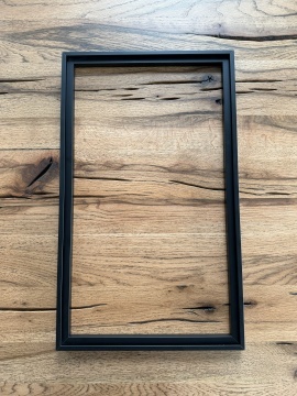 Rama aluminiu profil Z10, finisaj negru mat