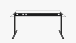 Structura birou TILL T600 finisaj negru mat sistem Desk Bar