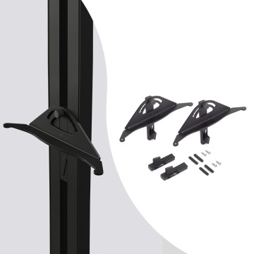 Suport polita lemn inclinata, finisaj negru, sistem modular Zero finisaj negru