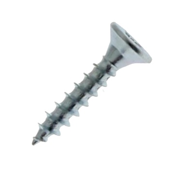 Surub pentru PAL si lemn cap inecat 3,5x16 PZ2 zincat alb