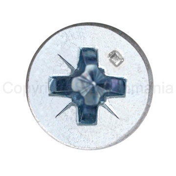 Surub pentru PAL si lemn cap inecat 3,5x25 PZ2 zincat alb - Img 2