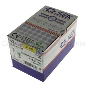 Surub pentru PAL si lemn cap inecat 4x25 PZ2 - Img 2