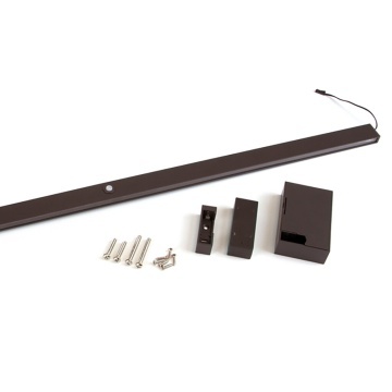 Bara haine cu lumina LED finisaj maro accesorii dressing Moka - Img 2