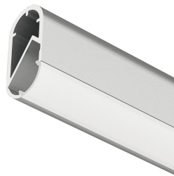 Bara haine ovala pentru banda Led, aluminiu, 2500 mm 833.72.980