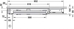 Extensie masa Pottker - ALU55 Front Slide Basic 642.29.930 Hafele
