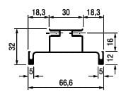 Maner Gola vertical intermediar antracit 2.6m Syskor