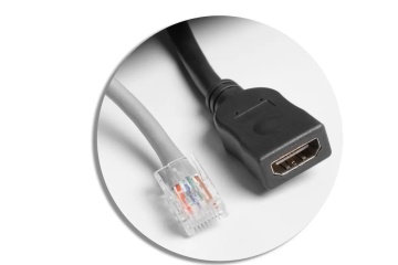 Priza incorporabila in blat 2xSchuko, 2 USB (A+C), RJ45, HDMI, cablu 1.5m, negru - Img 7