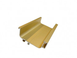 GOLA C cu canal pentru banda LED (58mm) - 4m auriu mat