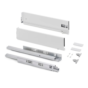 Sertar EV H93mm, 550mm, soft close, 3D, 40kg, alb