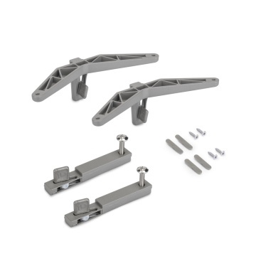 Sistem fixare corp mobilier sistem modular dressing Zero, finisaj gri piatra - Img 2