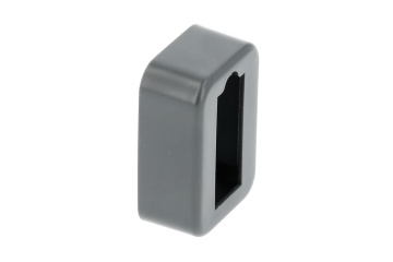Suport bara haine dreptunghiulara 33x12mm finisaj negru