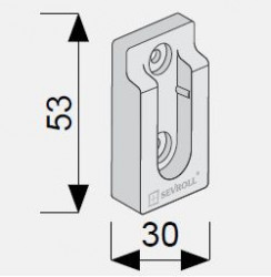 Suport bara haine ovala sistem modular dressing Linea Sevroll