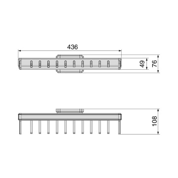 Suport extractibil cravate accesorii dressing Quartz, finisaj titan - Img 3
