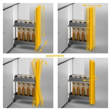 Cos Jolly cu cos pentru paine Easy Handling, corp 300mm, gri antracit - Img 5