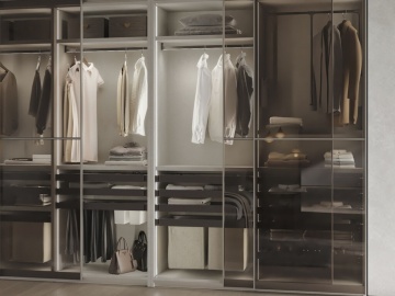 Cos panza cu rama finisaj titan accesorii dressing Quartz - Img 4