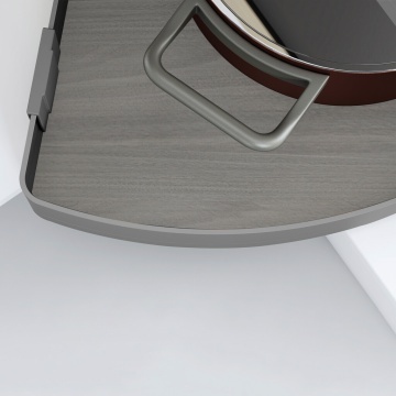 Cos rotativ 3/4 Harmony pentru corp de colt, gri antracit - Img 5
