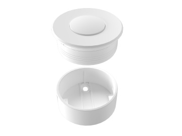 Intrerupator buton PushPower Mini35, 1 cale, negru/alb, Siro - Img 3
