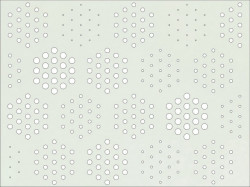 Panou perforat din HDF - LACCATO - CHIPS SILVER