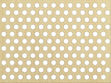 Panou perforat din HDF model HEXAGON - Img 3