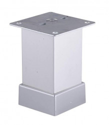 Picior mobila reglabil 40x40 finisaj aluminiu