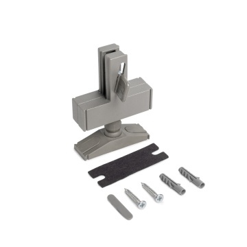 Picior prindere profil pe podea/tavan sistem modular dressing Zero, finisaj gri piatra - Img 2