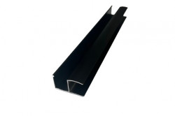 Profil maner tip Y aluminiu, cu perie/fara perie, finisaj negru