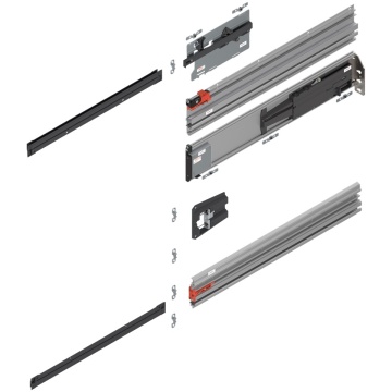 REVEGO UNO Sina de glisare pocket NL=450mm, dreapta, set, 801P450E.R2 Blum - Img 1