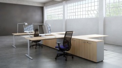 Structura birou TILL T600 finisaj negru mat sistem Desk Bar