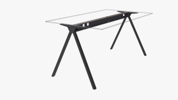 Structura masa sau birou TEEN finisaj negru mat sistem Desk Bar