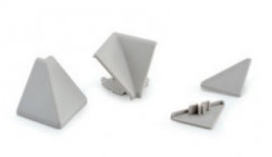 Accesorii antistrop triunghiular plastic alb/negru Opes