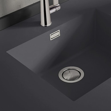 Chiuveta Fenix 0724 Grigio Bromo, dimensiune 500x400mm, sub blat