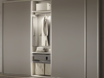 Cos panza cu rama finisaj titan accesorii dressing Quartz - Img 3