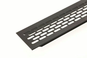 Grila ventilatie 484x60mm, finisaj negru mat - Img 3