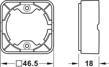 Incarcator Loox5 cu conector USB-A / USB-C, 24 V, putere 14W, 833.73.809, Hafele - Img 2