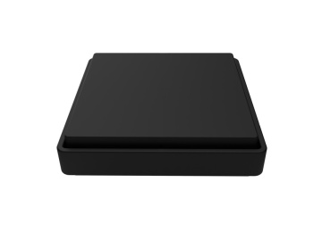 Intrerupator incastrabil Standard 55 PushPower, 2 cai, alb/negru, Siro - Img 2