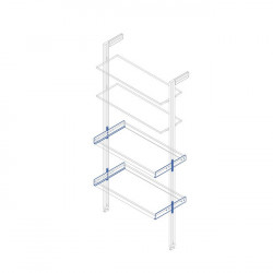 Kit pentru fixare rame accesorii dressing Hack pe sistem modular dressing Zero