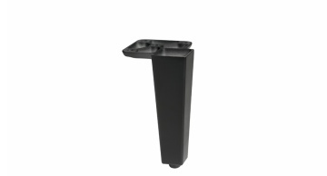 Picior mobila 222, H100mm si H150mm, finisaj negru mat