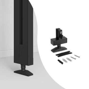 Picior prindere profil pe podea/tavan sistem modular dressing Zero finisaj negru