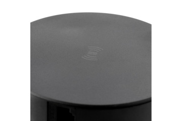 Priza incorporabila CONFORT PLUS Ø120mm, 4xSCHUKO, 2xUSB, 2xRJ45, incarcare WIRELESS, negru - Img 4