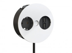 Priza TWIST 1 xCEE + 1USB ALB 931.231 Bachmann
