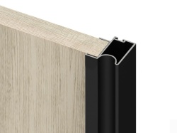 Profil vertical 2900mm finisaj negru sistem usi glisante GALEX OPTIM 18mm