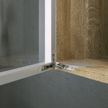 Rama aluminiu profil Z22, finisaj inox periat - Img 3