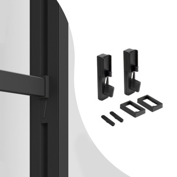 Suport prindere bara haine sistem modular dressing Zero finisaj negru